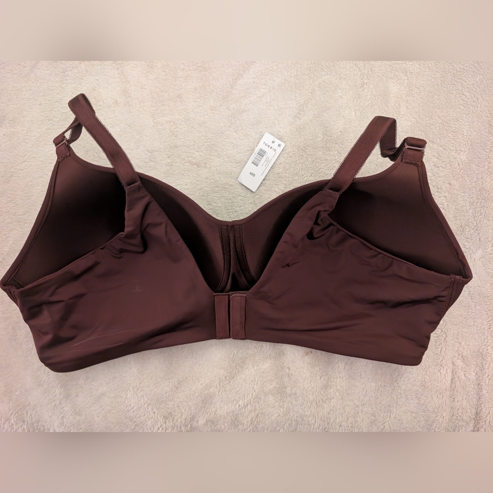 Torrid Dream Wire-Free Bra in Burgundy - Picture 4 of 5